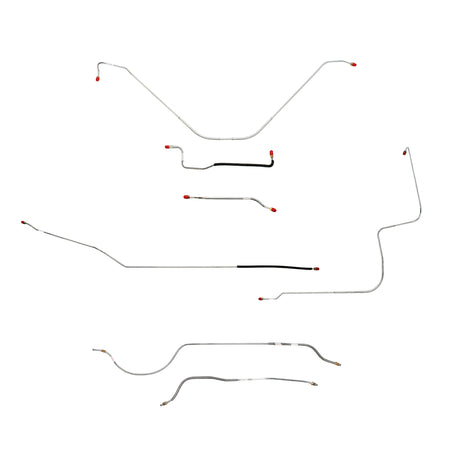 55 Thunderbird, Standard Brakes, Brake Line Set; Stainless - SSTubes