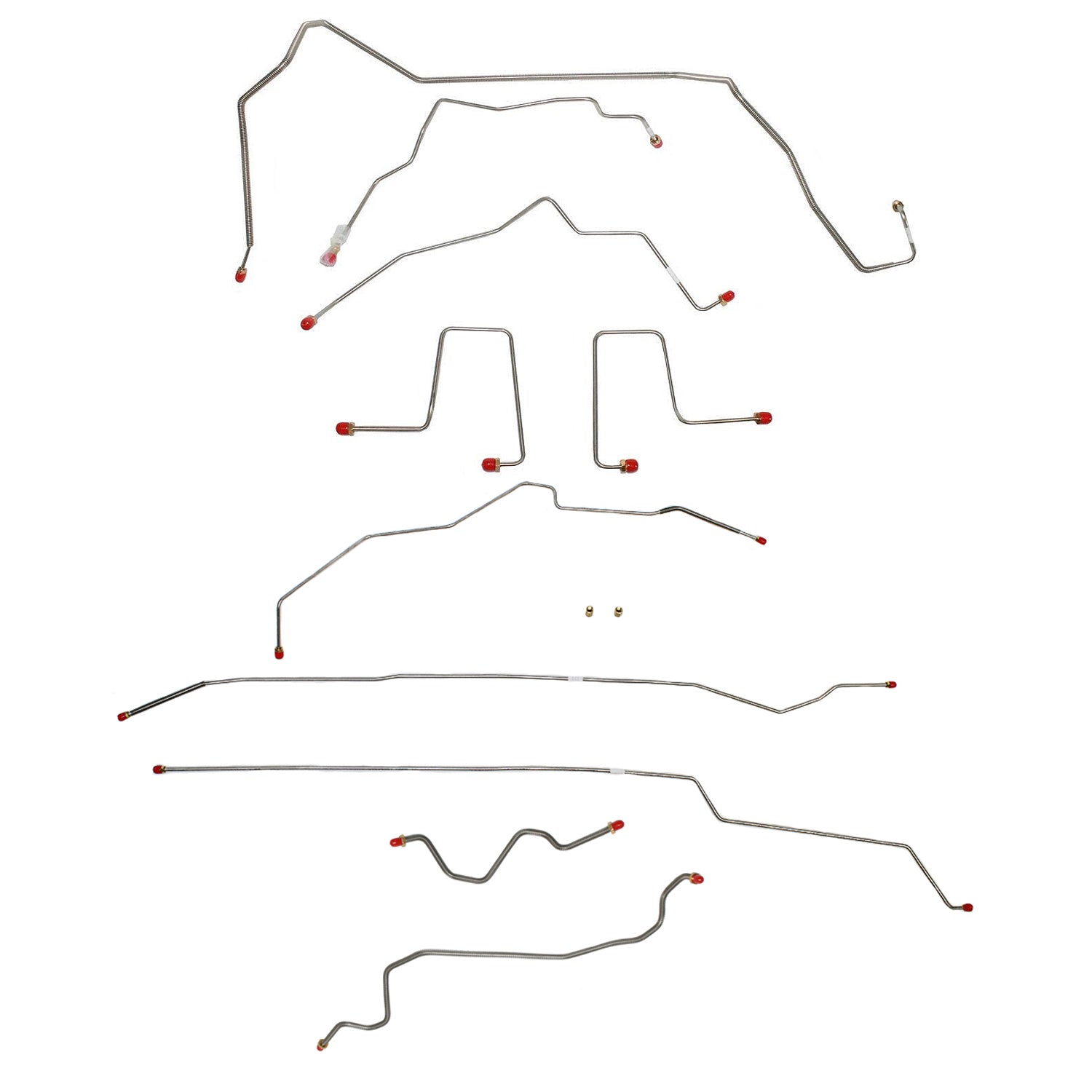 CBK0179OM - 98-00 GM S-series Truck, 4WD, Ext Cab; Complete Brake Line Kit; Steel - SSTubes