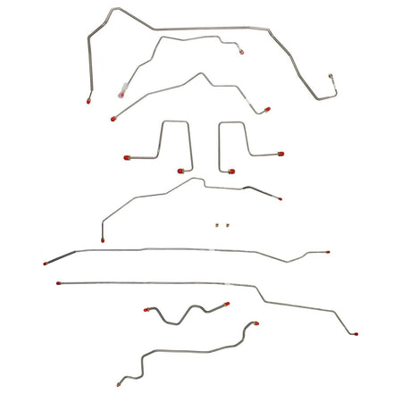 CBK0179SS - 98-00 GM S-Series Truck, 4WD, Ext Cab; Complete Brake Line Kit; Stainless - SSTubes