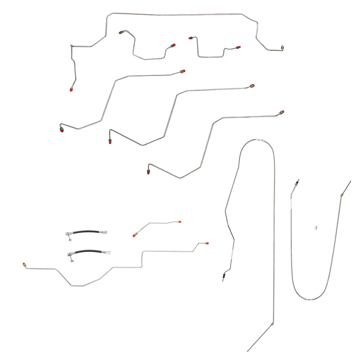 CBK0183SS- 02-05 Dodge Ram 1500 2wd, AWABS, Extended/Quad Cab / Short Bed Complete Brake Line Kit; Stainless - SSTubes