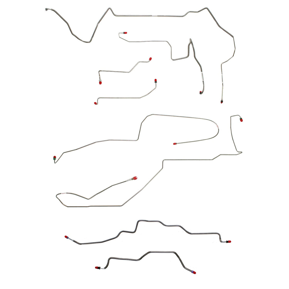 CBK0188OM - 98-02 Camaro/Trans Am, No Traction; Complete Brake Line Kit; Steel - SSTubes