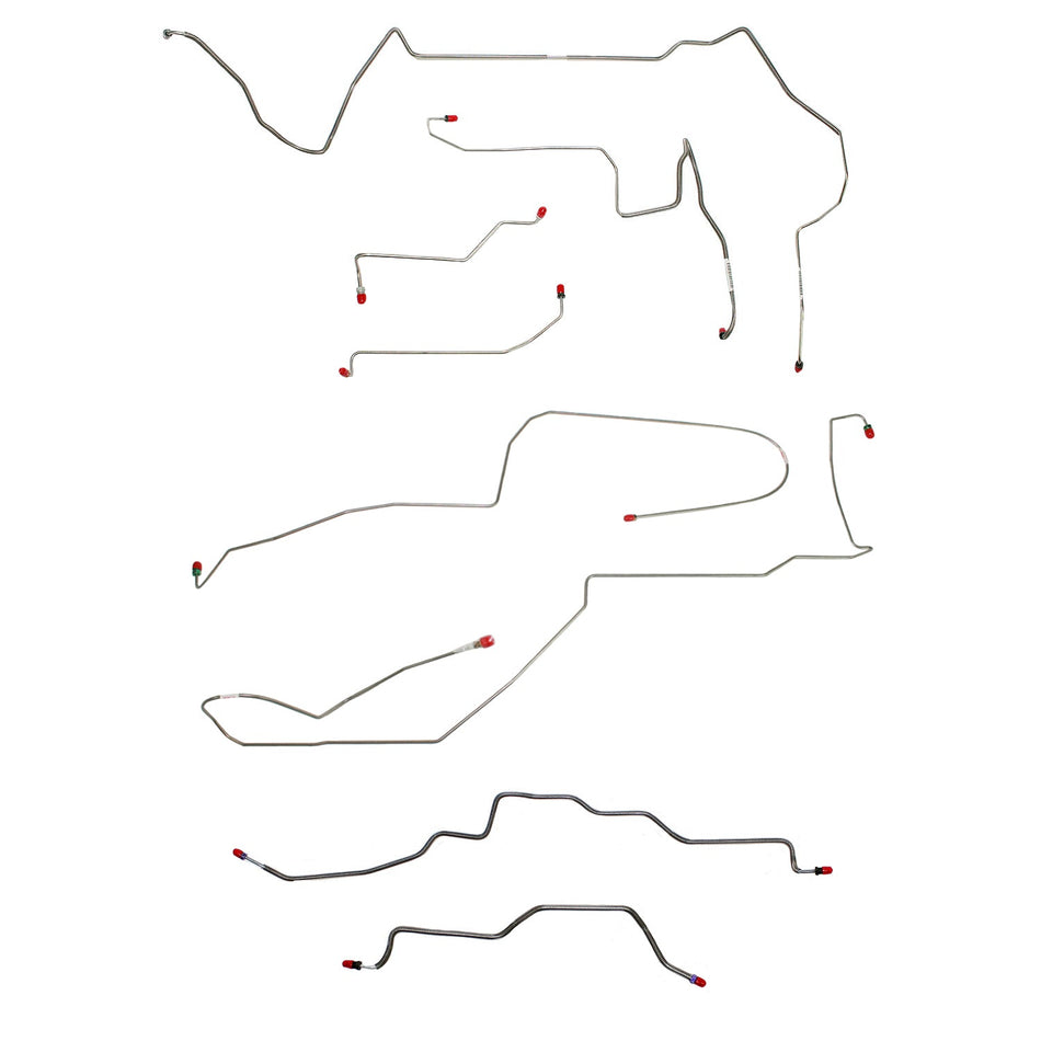 CBK0188SS - 98-02 Camaro/Trans Am, No Traction; Complete Brake Line Kit; Stainless - SSTubes