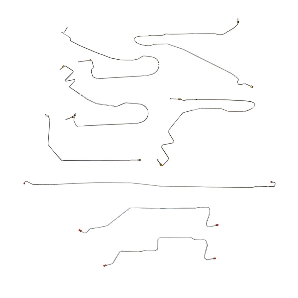 05-07 Silverado / Sierra 1500, 2wd, Reg, 8ft Bed Brake Line Kit; Stainless - SSTubes
