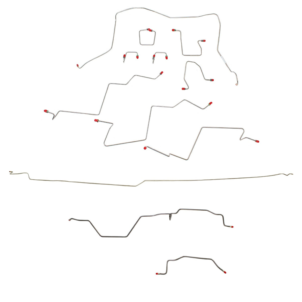 CBK0197OM - 98-01 RAM 1500, 4WD, ALL ABS, QUAD CAB, LONG BED BRAKE LINE KIT - SSTubes