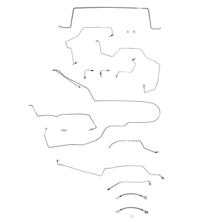 03-05 Liberty, 4WD, Traction, ABS; Complete Brake Line Kit; Steel - SSTubes
