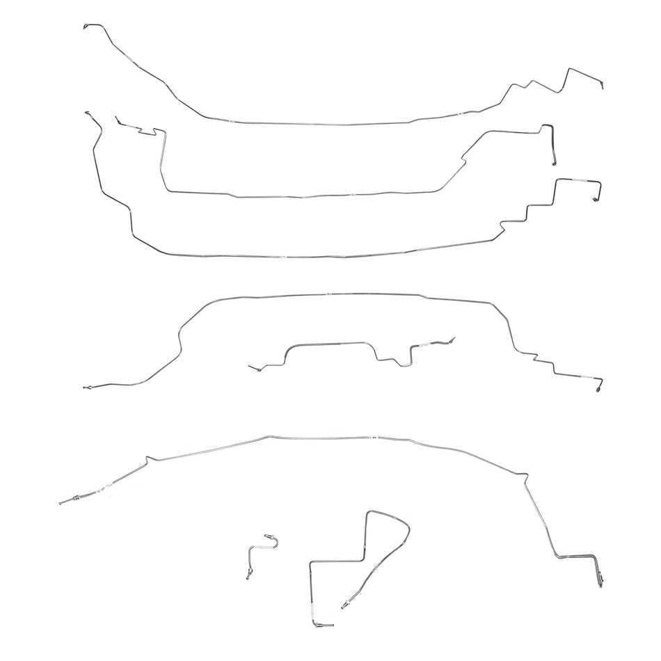 CBK0223OM - 86-87 Corvette C4; Complete Brake Line Kit; Steel - SSTubes