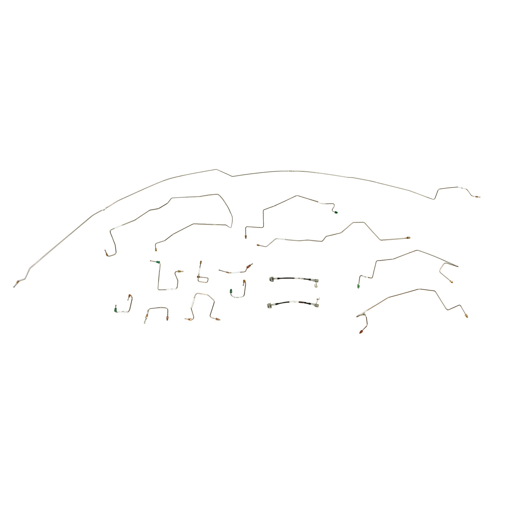 CBK0225- 01-02 Ram 2500; 4WD, All ABS, Quad Cab, Short Bed; Brake Line Set - SSTubes
