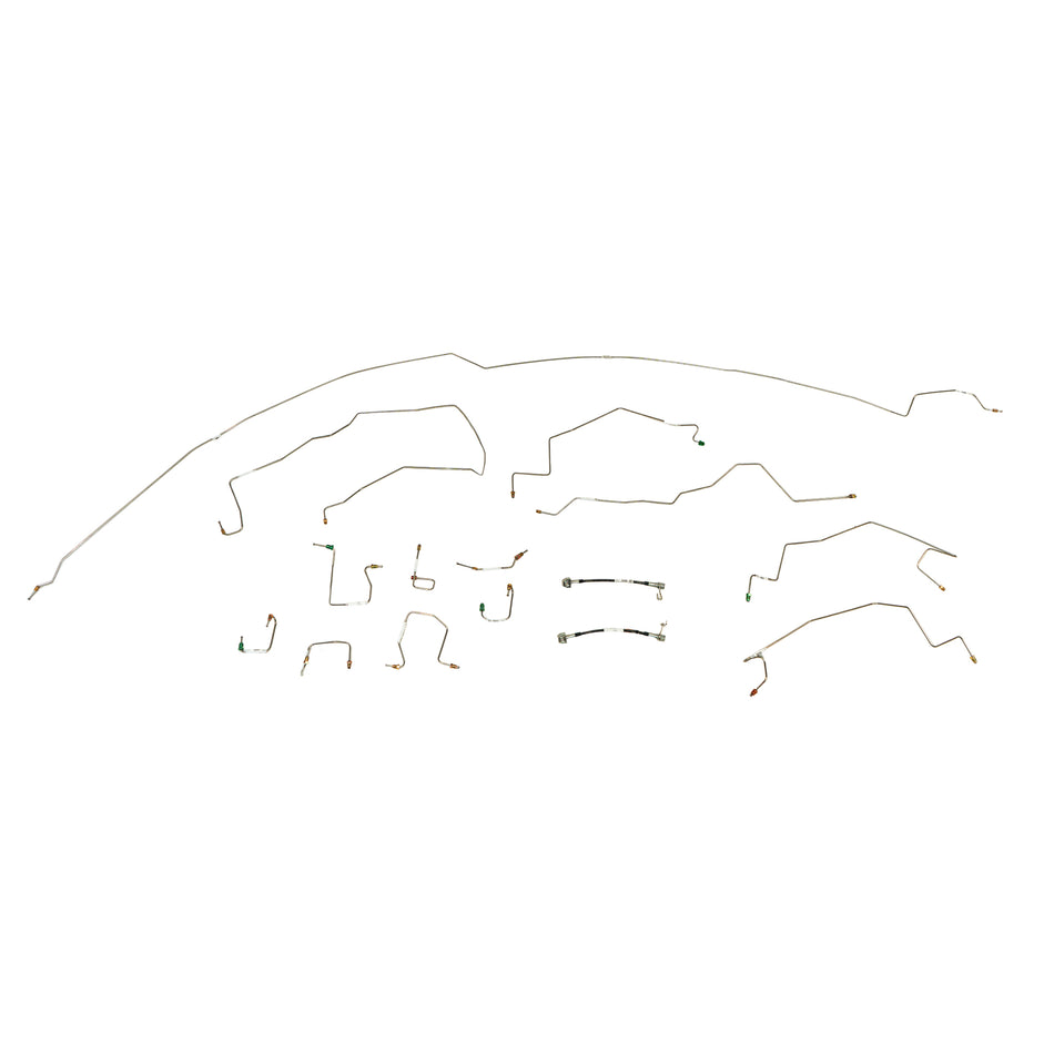 CBK0225- 01-02 Ram 2500; 4WD, All ABS, Quad Cab, Short Bed; Brake Line Set - SSTubes