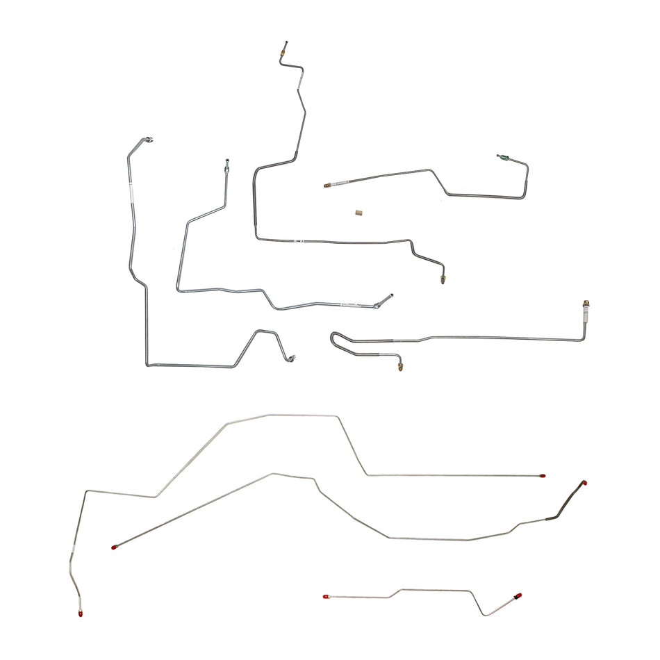 97-99 Malibu, Olds Alero, With ABS; Complete brake line kit. Steel - SSTubes