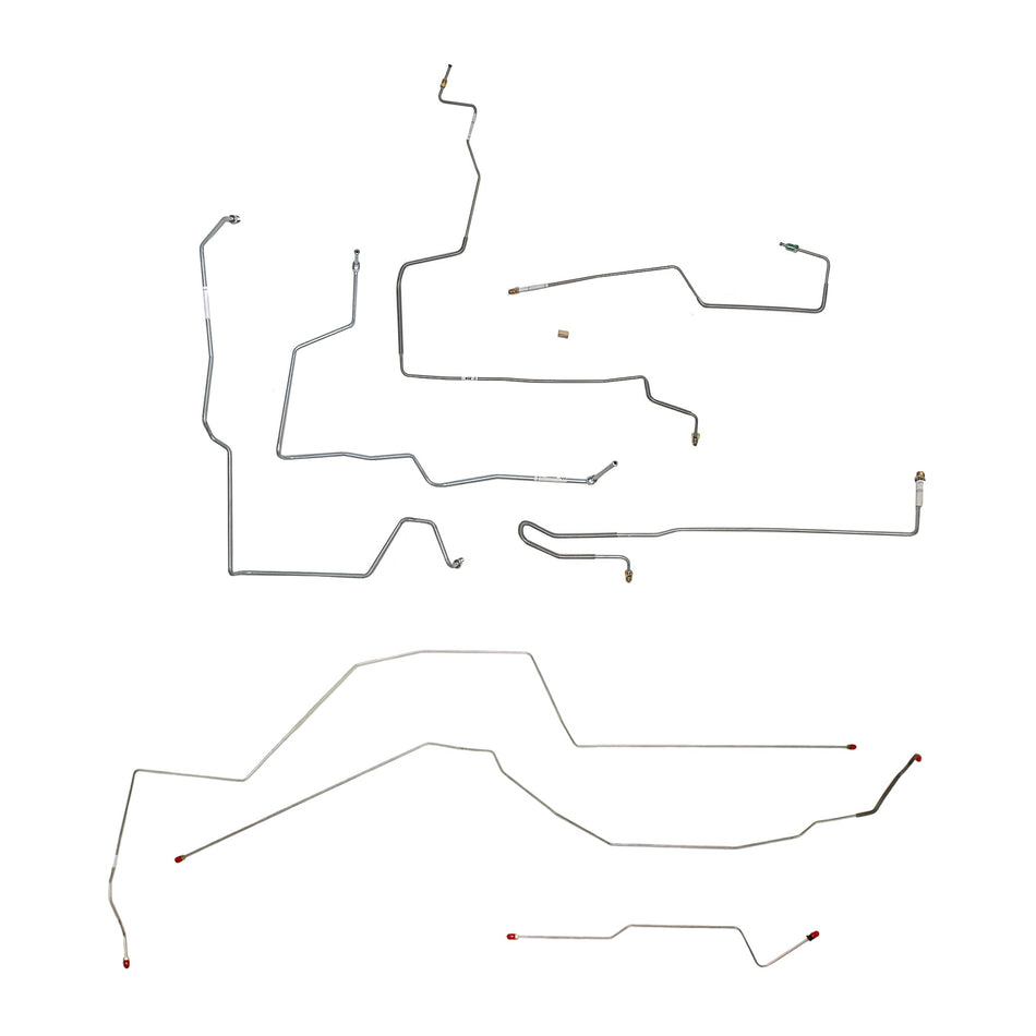 97-99 Malibu, Olds Alero, With ABS; Complete brake line kit. Steel - SSTubes