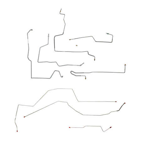 97-99 Malibu, Olds Alero, With ABS; Complete brake line kit. Stainless - SSTubes