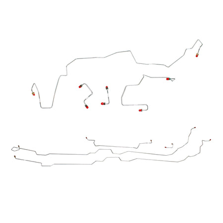 2005-09 Chevy Equinox, 4WD, All-Wheel ABS, Complete Brake Line Kit, Steel - SSTubes