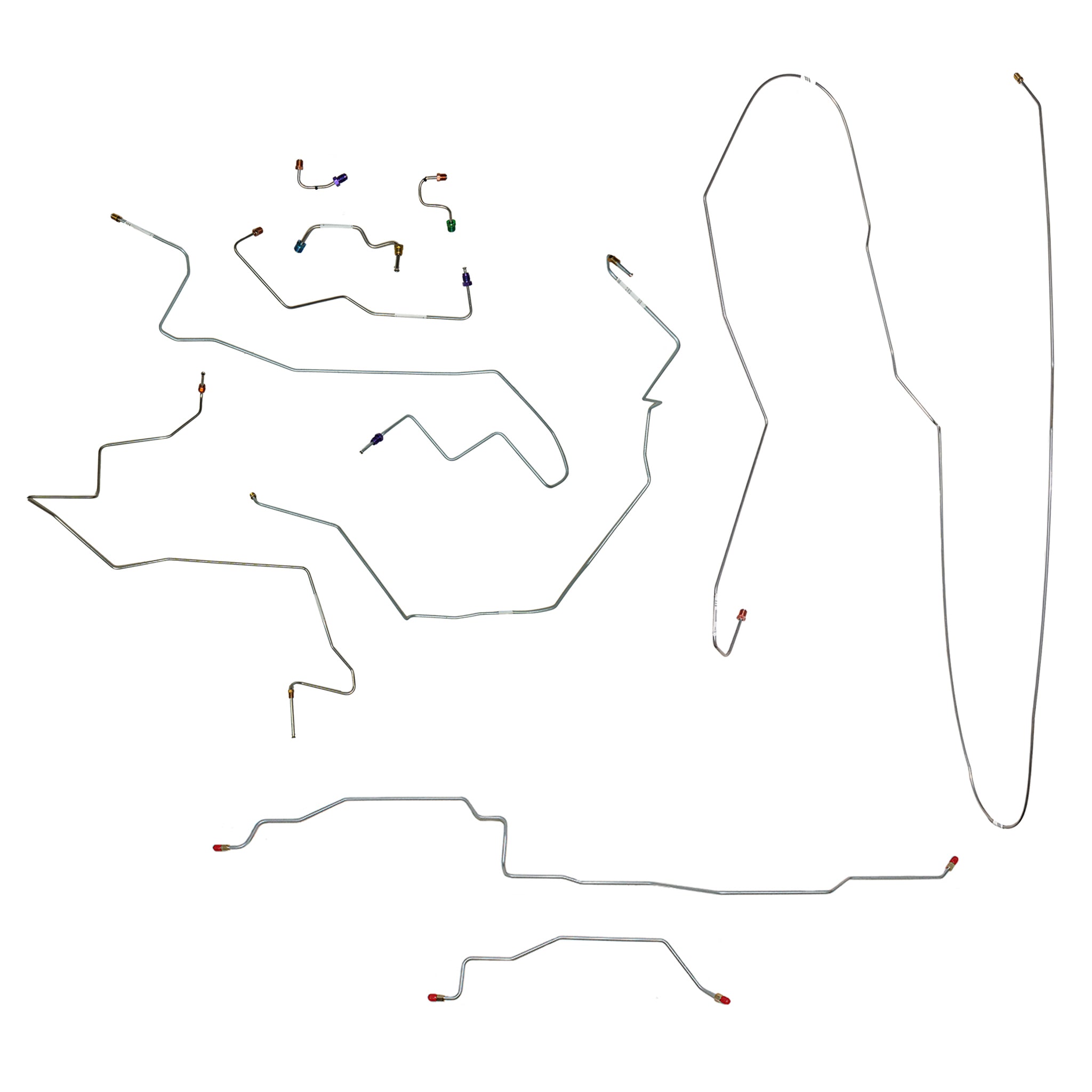 CBK0237- 94-95 Ram 1500, 2WD, AWABS, Drum; Complete Brake Line Kit - SSTubes