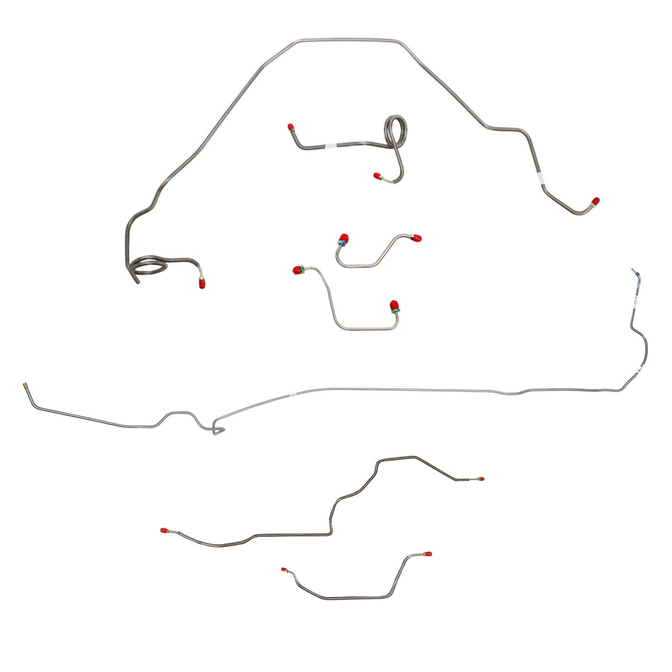 78-80 Camaro with Standard Suspension, Complete Brake Line Kit; Steel - SSTubes