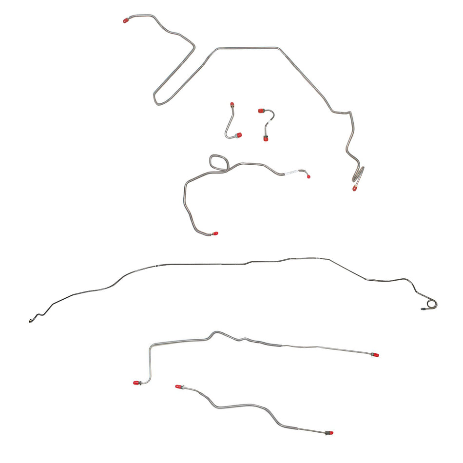 82-83 Camaro; 2.5L/4 cyl or 2.8L/6 cyl, Drum; Complete Brake Line Kit; Stainless - SSTubes
