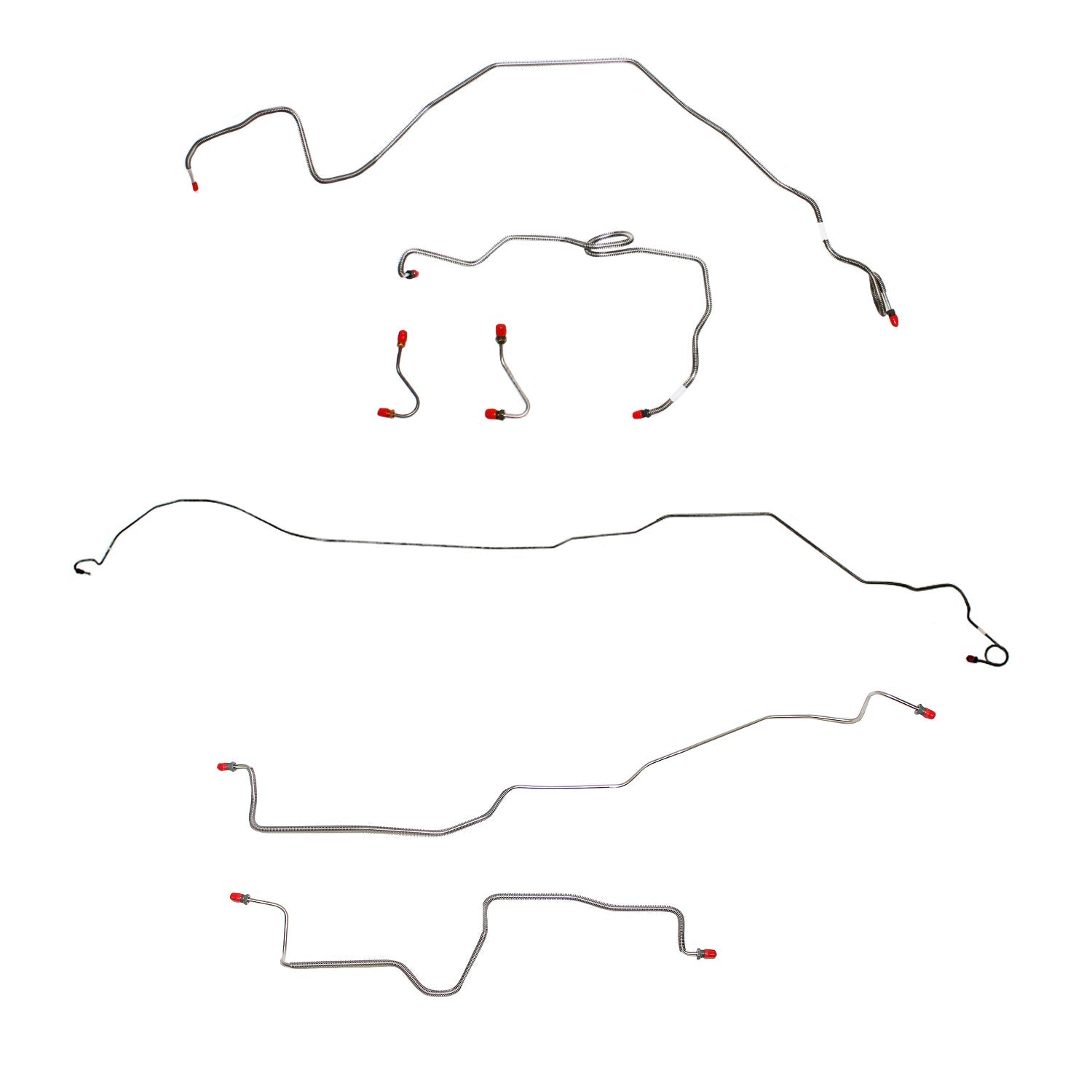 CBK0247OM - 84-85 Camaro; 5.0L/8 cyl, non-Borg Warner HD Axle; Complete Brake Line Kit; Steel - SSTubes