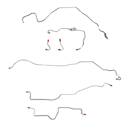 CBK0247OM - 84-85 Camaro; 5.0L/8 cyl, non-Borg Warner HD Axle; Complete Brake Line Kit; Steel - SSTubes