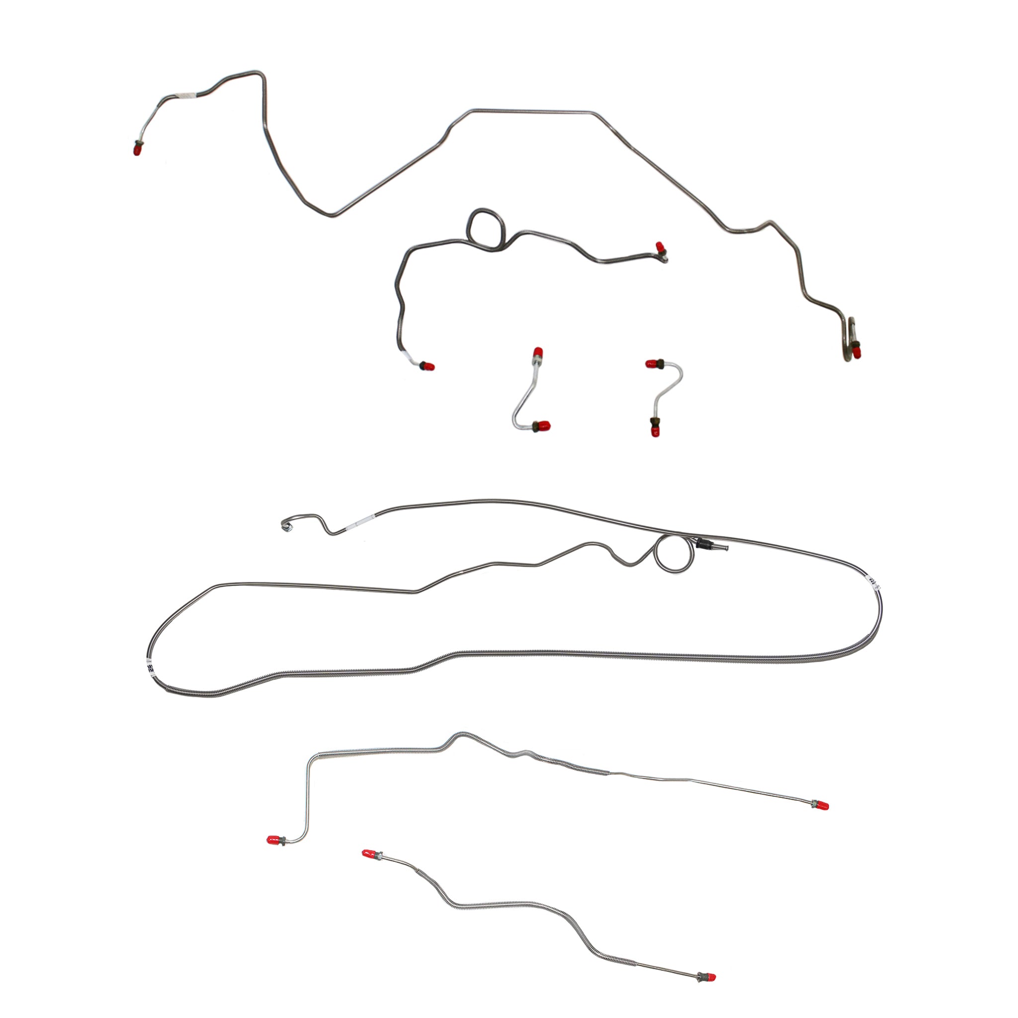 89-91 Camaro, 2.8L/6 cyl or 3.1L/6 cyl, J65 Rear Disc; Complete Brake Line Kit; Stainless - SSTubes