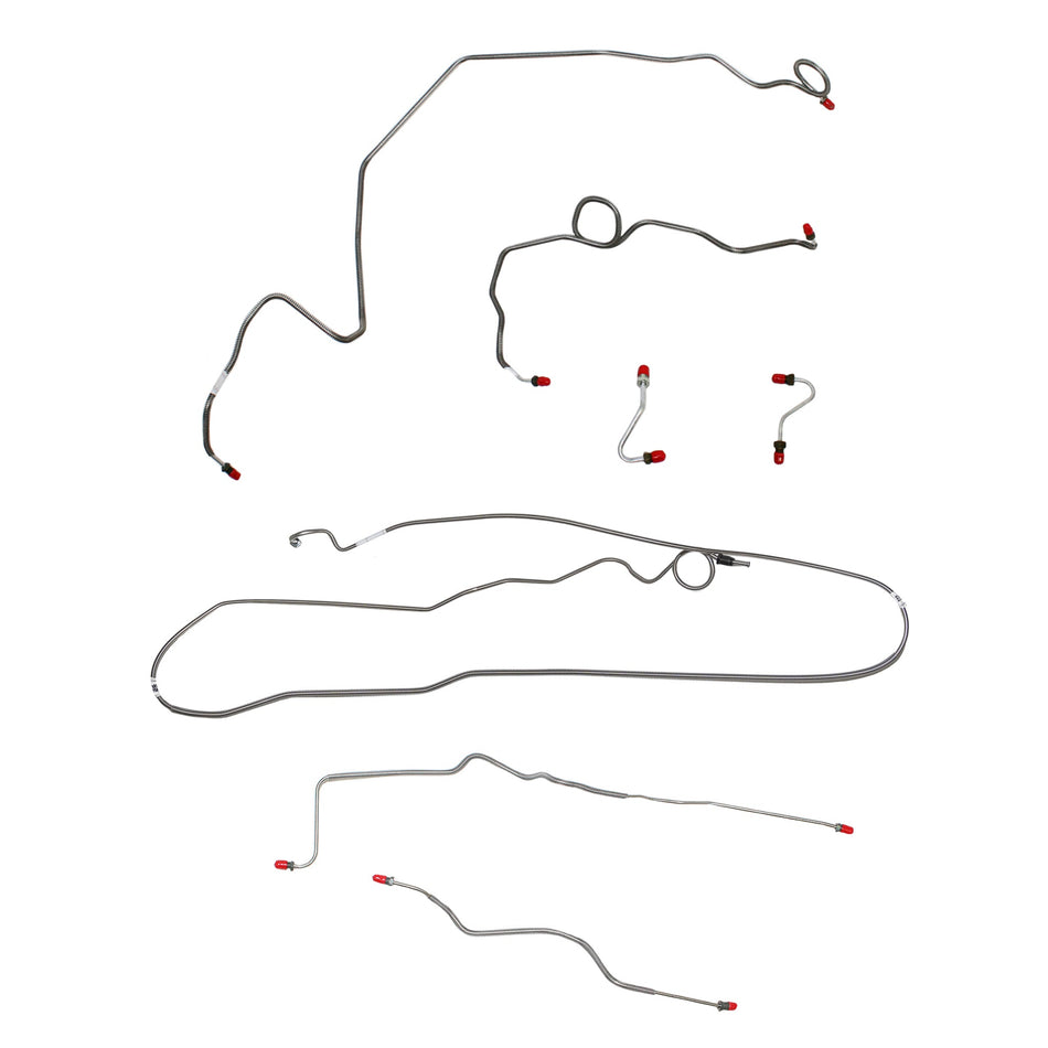 89-91 Camaro, 5.0L/8 cyl or 5.7L/8 cyl, J65 Rear Disc; Complete Brake Line Kit; Steel - SSTubes
