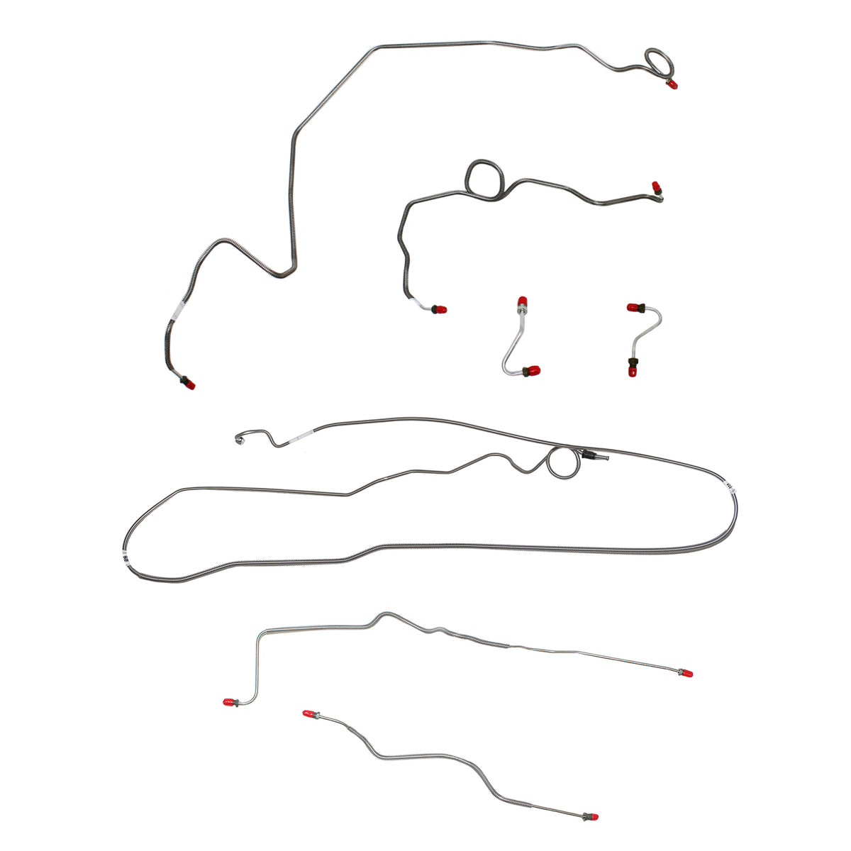 89-91 Camaro, 5.0L/8 cyl or 5.7L/8 cyl, J65 Rear Disc; Complete Brake Line Kit; Steel - SSTubes