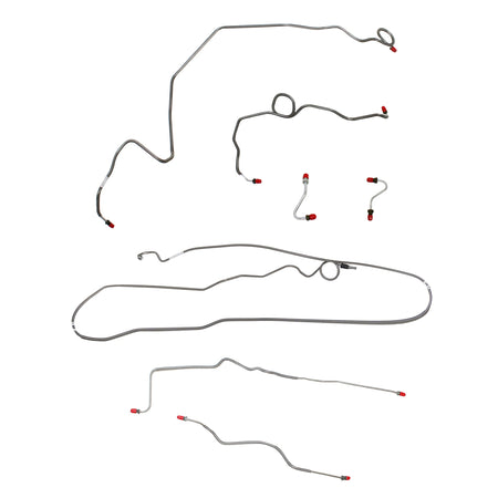 89-91 Camaro, 5.0L/8 cyl or 5.7L/8 cyl, J65 Rear Disc; Complete Brake Line Kit; Stainless - SSTubes
