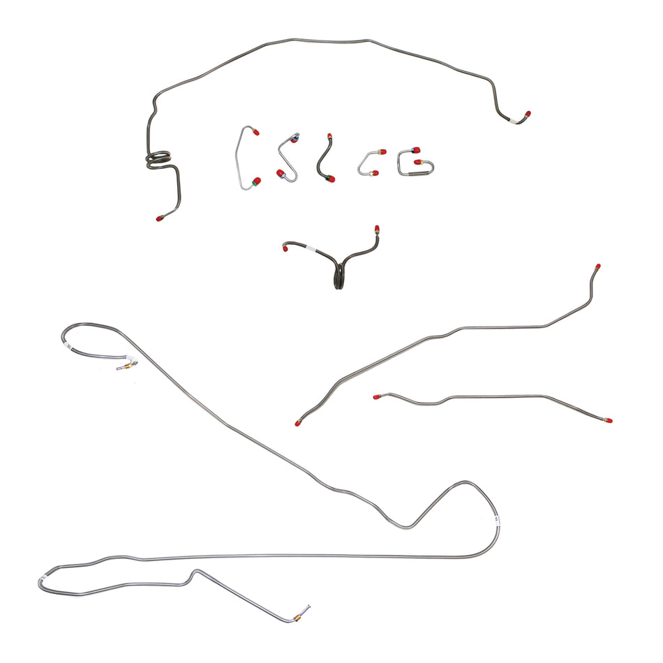 70 Camaro, Power Disc, Armored Prop Line; Complete Brake Line Kit; Stainless - SSTubes