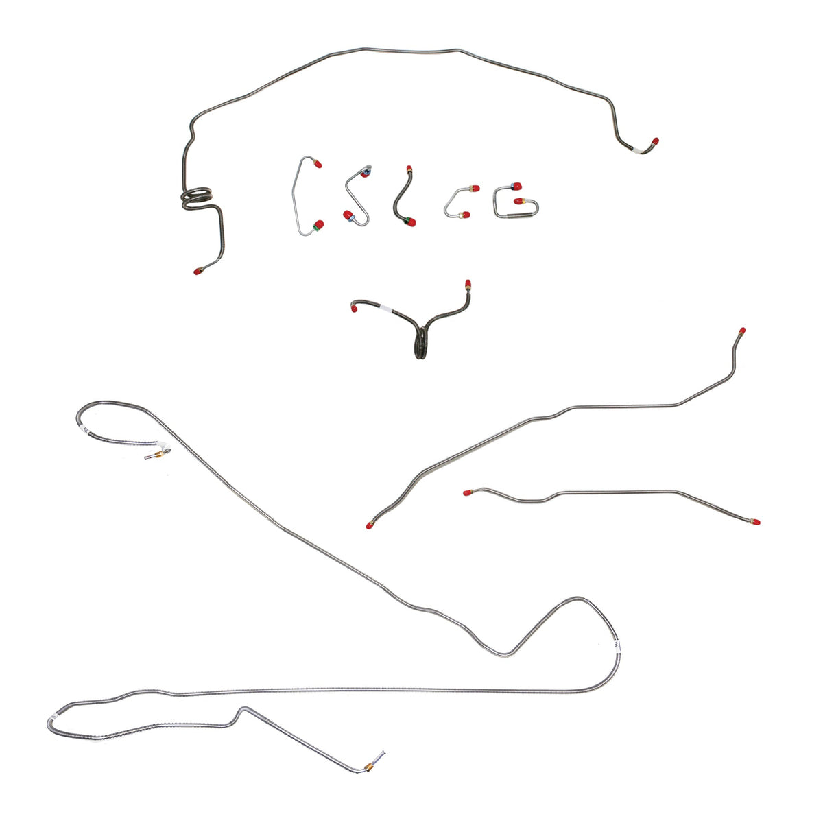 70 Camaro, Power Disc, Armored Prop Line; Complete Brake Line Kit; Steel - SSTubes
