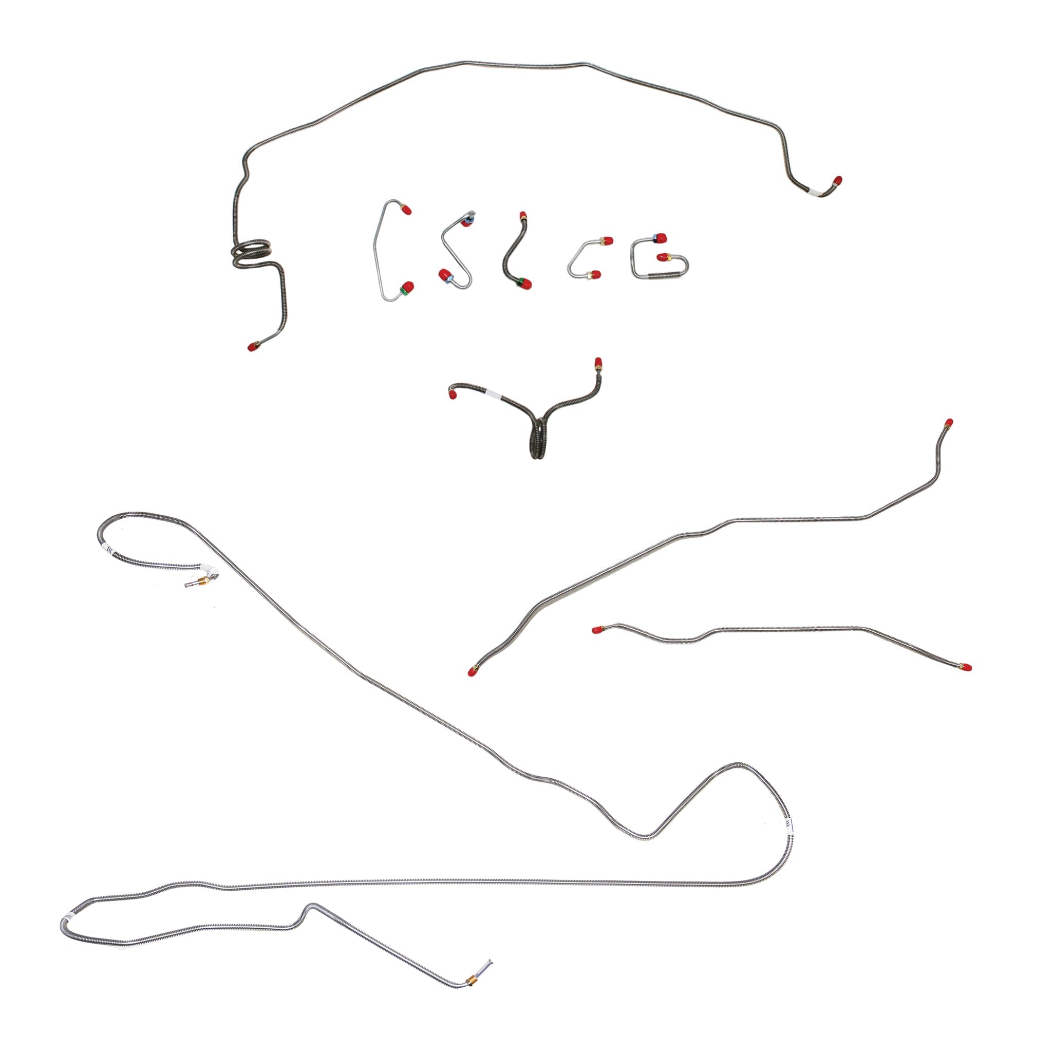 70 Camaro, Power Disc, Armored Prop Line; Complete Brake Line Kit; Steel - SSTubes
