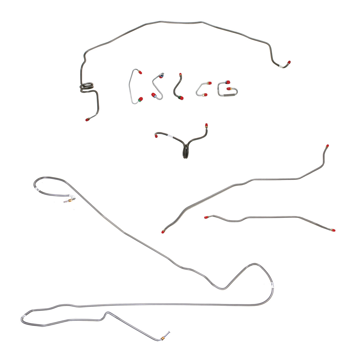 70 Camaro, Power Disc, Armored Prop Line; Complete Brake Line Kit; Steel - SSTubes