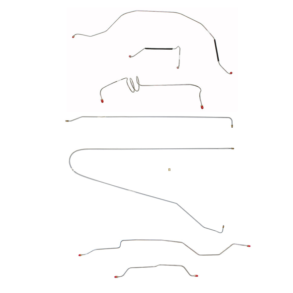 CBK0315SS- 1963-66 Chevy C10 / GM C1500 Truck, 2WD, Standard Brakes, Long Bed; Stainless - SSTubes