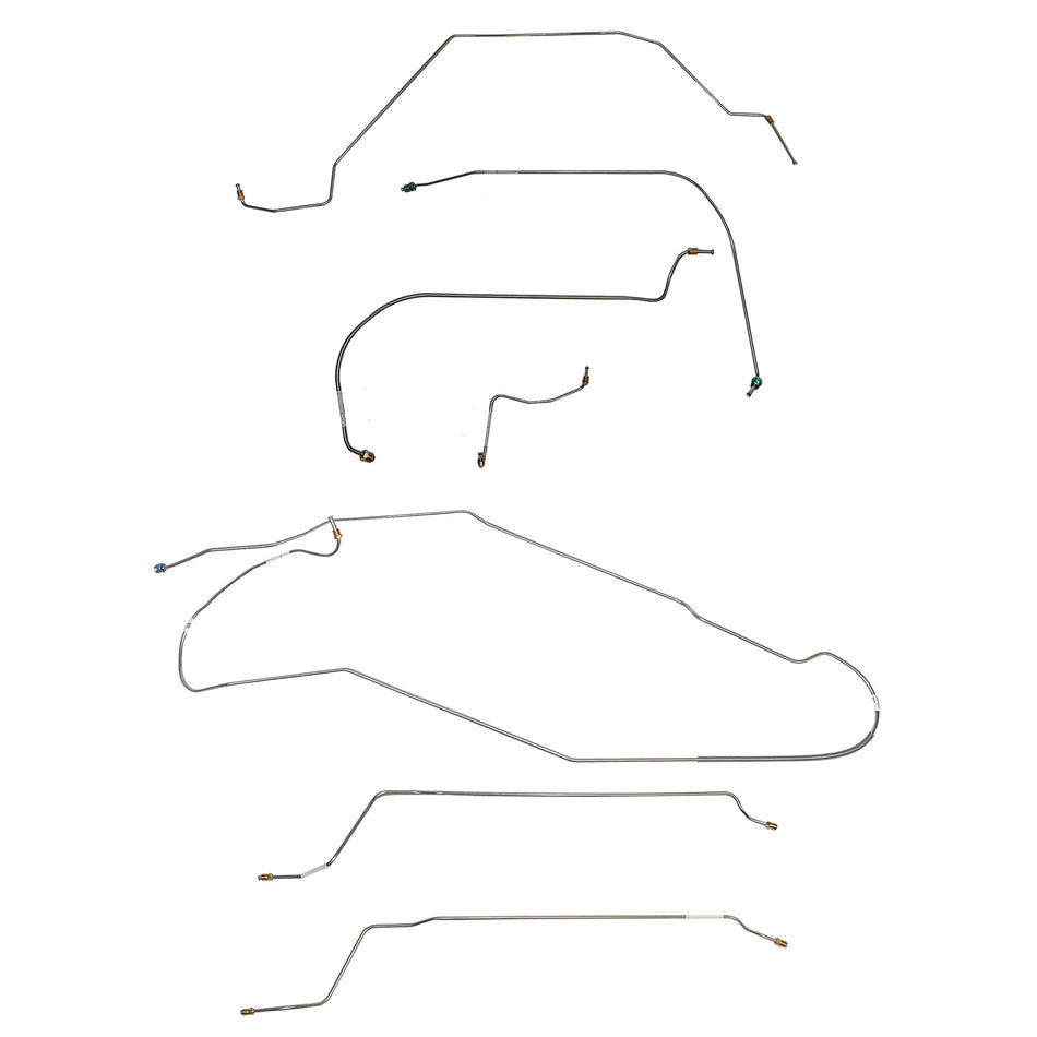 CBK0412SS- 64-67 Chevy Chevelle Hardtop, Disc Brake Conversion Brake Line Kit; Stainless - SSTubes