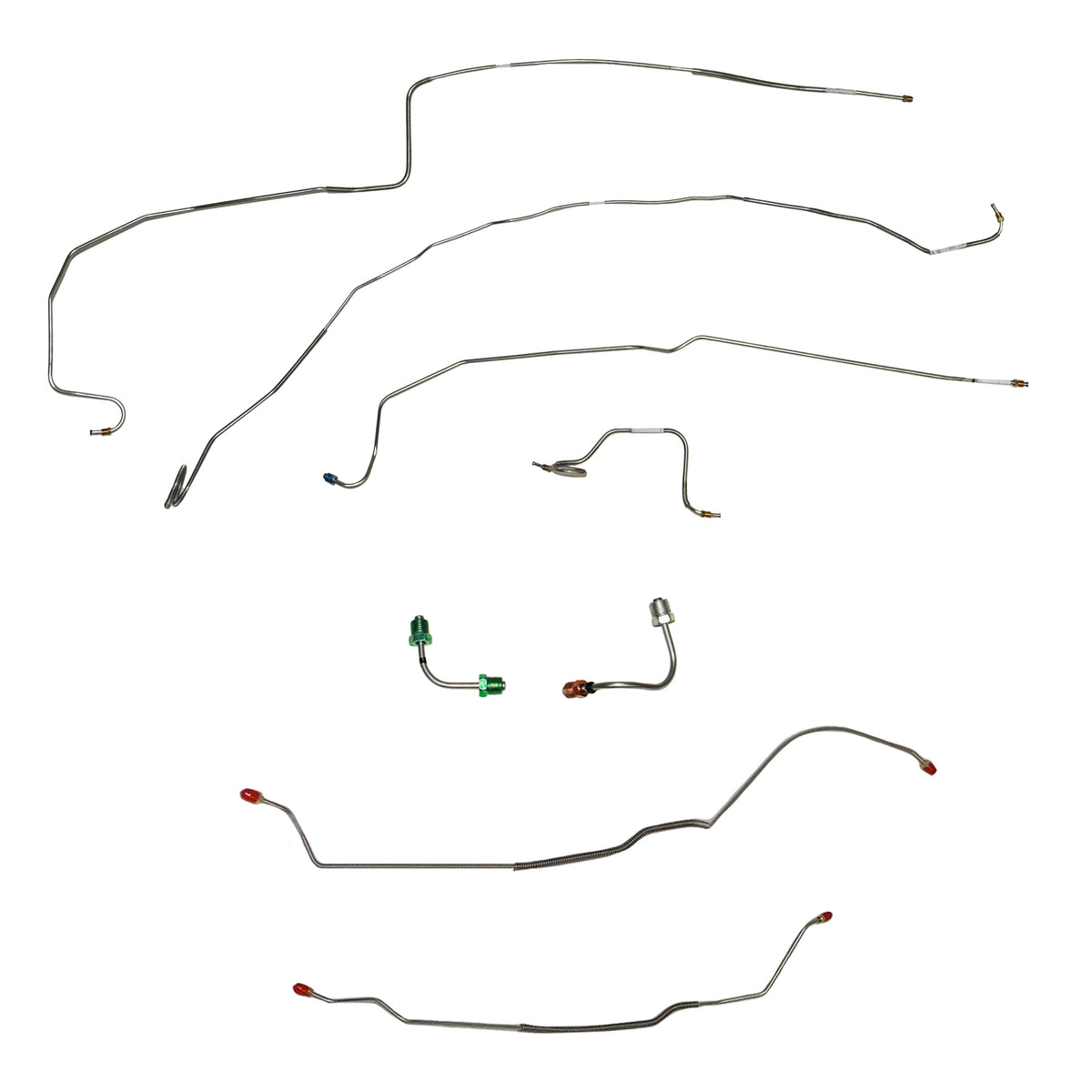 CBK0417SS- 67 Chevy Camaro with Rear Mono-Leaf, Disc Conversion Brake Line Kit; Stainless - SSTubes