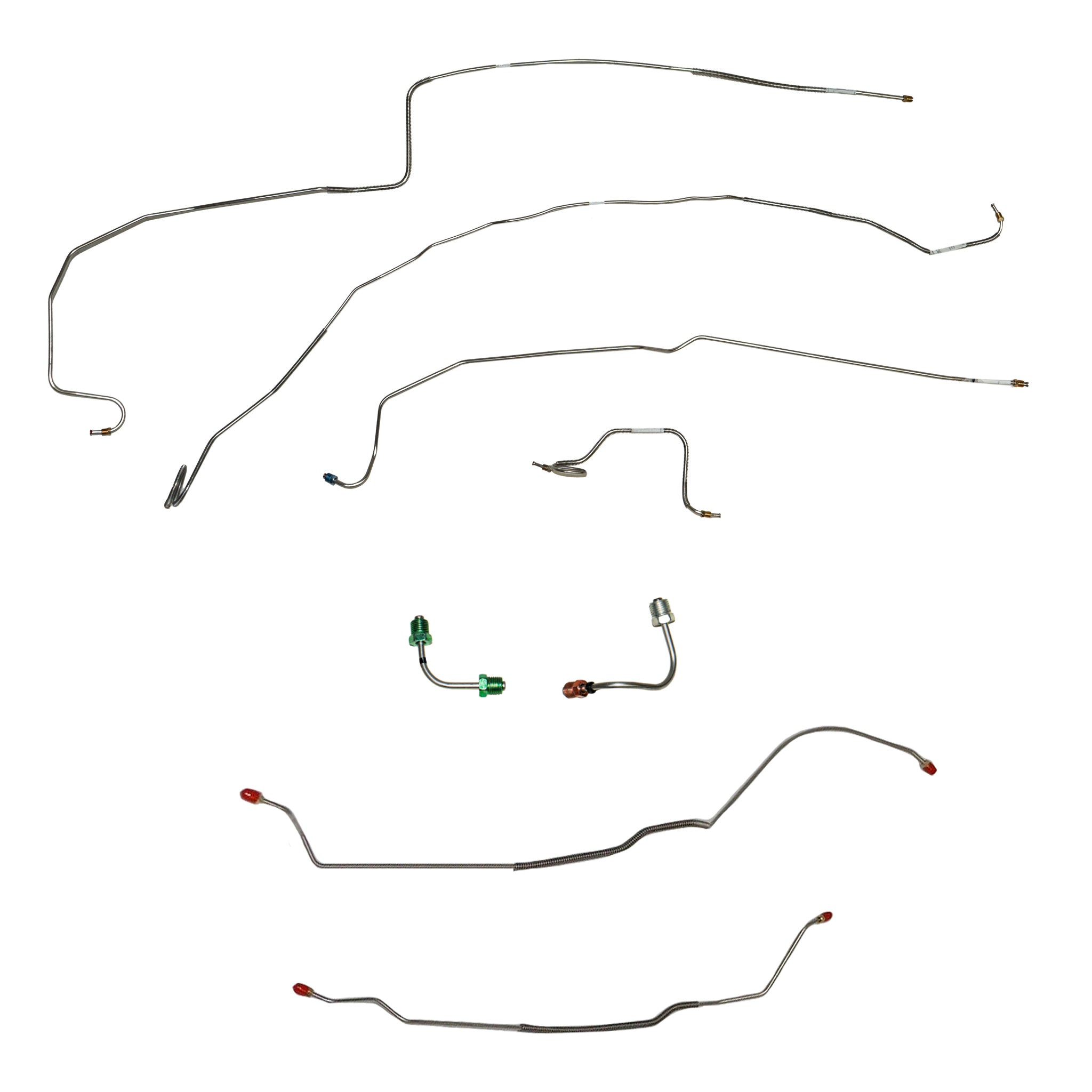 CBK0417SS- 67 Chevy Camaro with Rear Mono-Leaf, Disc Conversion Brake Line Kit; Stainless - SSTubes