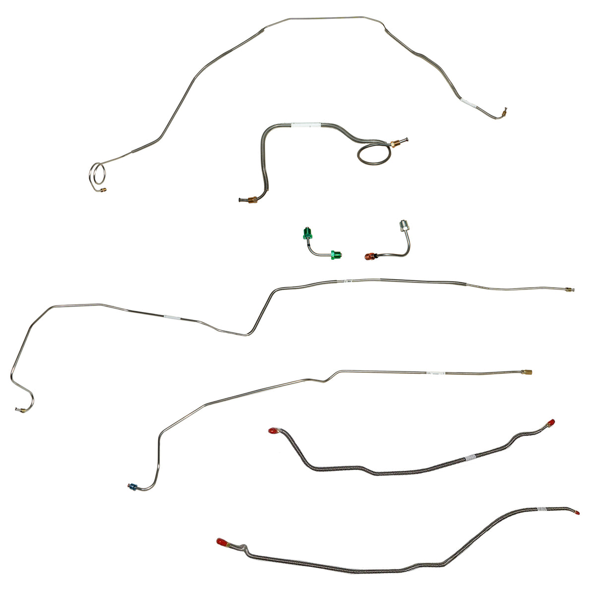 CBK0418SS- 68 Chevy Camaro with Rear Mono-Leaf, Disc Conversion Brake Line Kit; Stainless - SSTubes