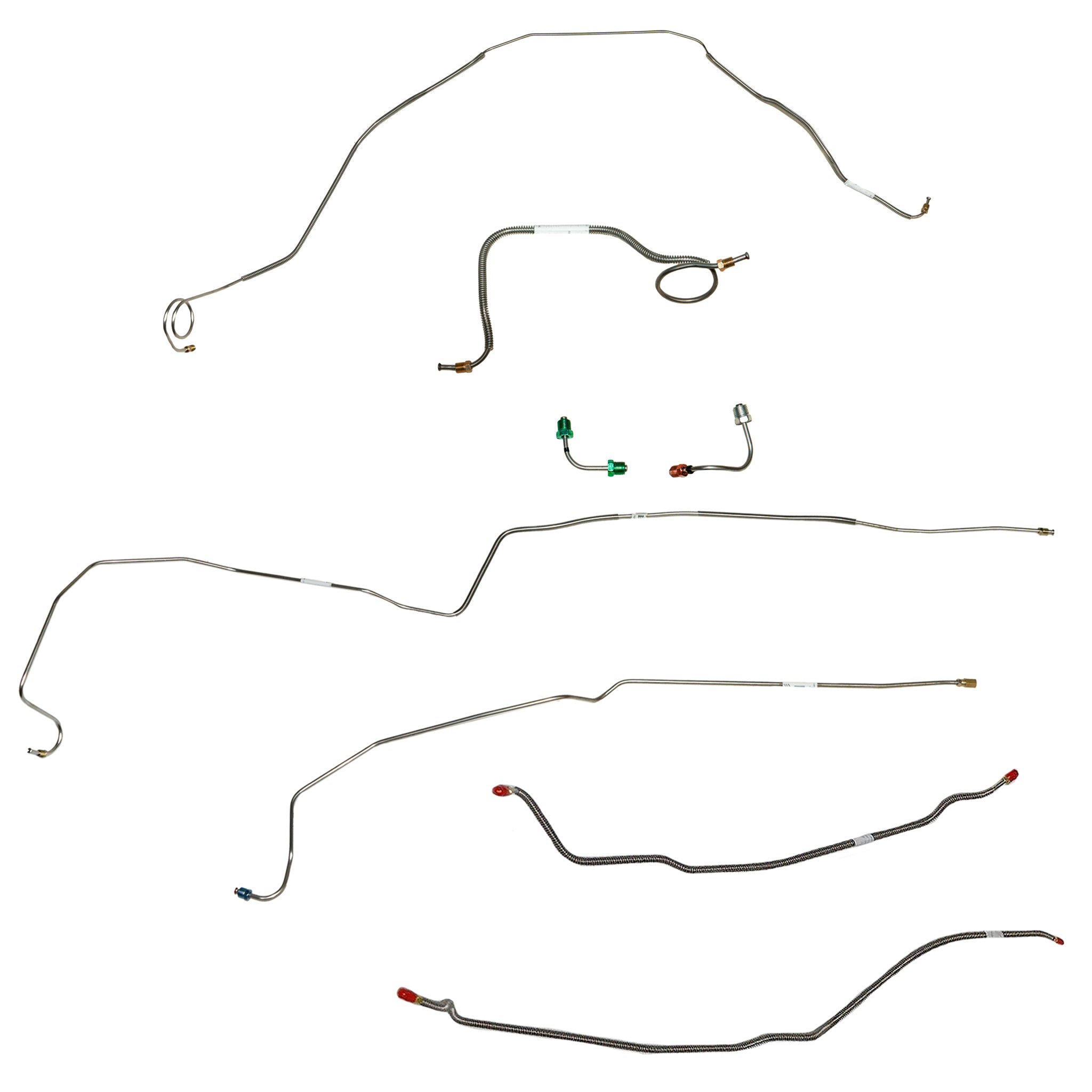 CBK0418SS- 68 Chevy Camaro with Rear Mono-Leaf, Disc Conversion Brake Line Kit; Stainless - SSTubes