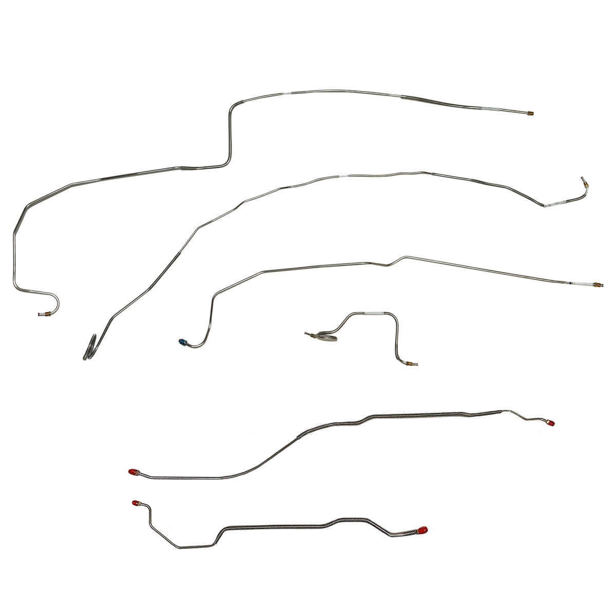 CBK0419SS- 67-68 Chevy Camaro with Rear Multi-Leaf, Disc Conversion Brake Line Kit; Stainless - SSTubes