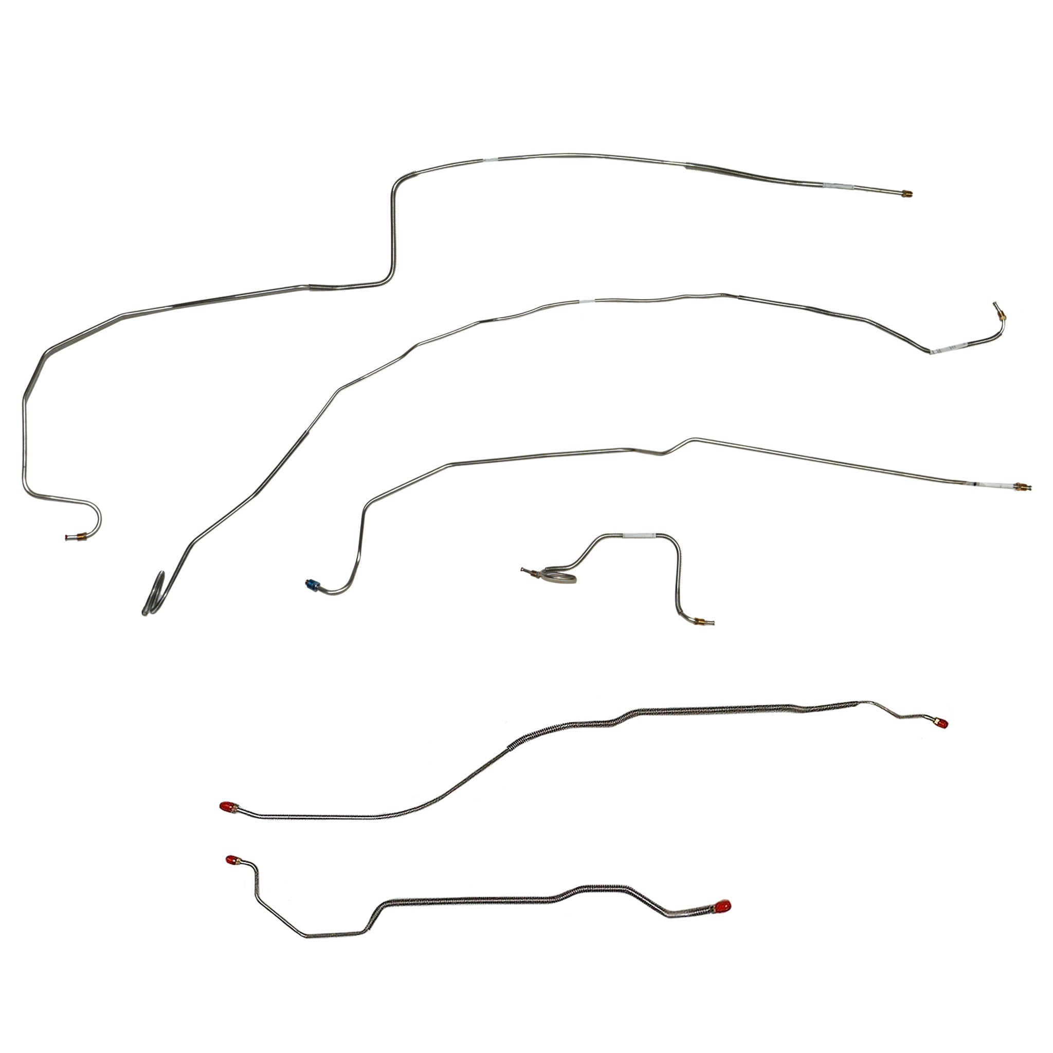 CBK0419SS- 67-68 Chevy Camaro with Rear Multi-Leaf, Disc Conversion Brake Line Kit; Stainless - SSTubes