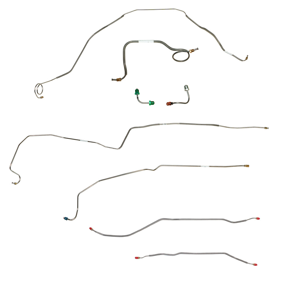 CBK0420SS- 69 Chevy Camaro without JL8 Rear Disc, Disc Conversion Brake Line Kit; Stainless - SSTubes