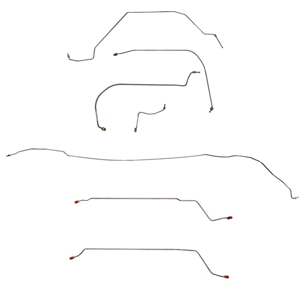 CBK0423SS- 64-65 Pontiac Lemans / GTO Convertible, Disc Brake Conversion Brake Line Kit; Stainless - SSTubes