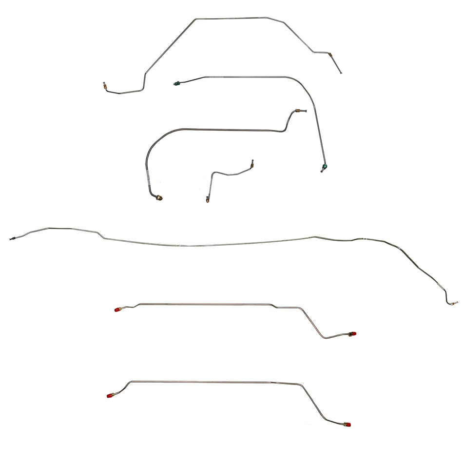 CBK0423SS- 64-65 Pontiac Lemans / GTO Convertible, Disc Brake Conversion Brake Line Kit; Stainless - SSTubes