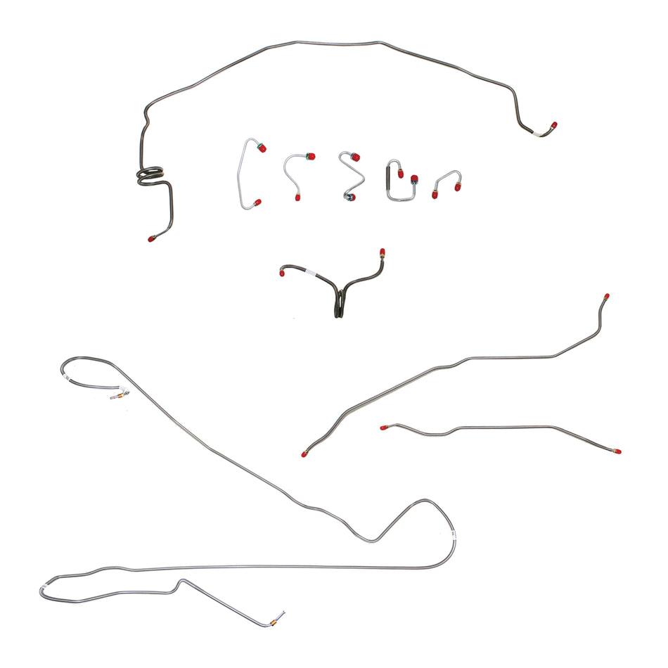 1970 Pontiac Firebird, w/ Power Disc; Complete Brake Line Kit; Stainless - SSTubes