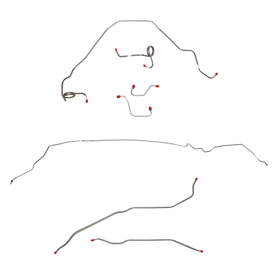 1974-75 Pontiac Firebird, w/ Power Disc; Complete Brake Line Kit; Stainless - SSTubes