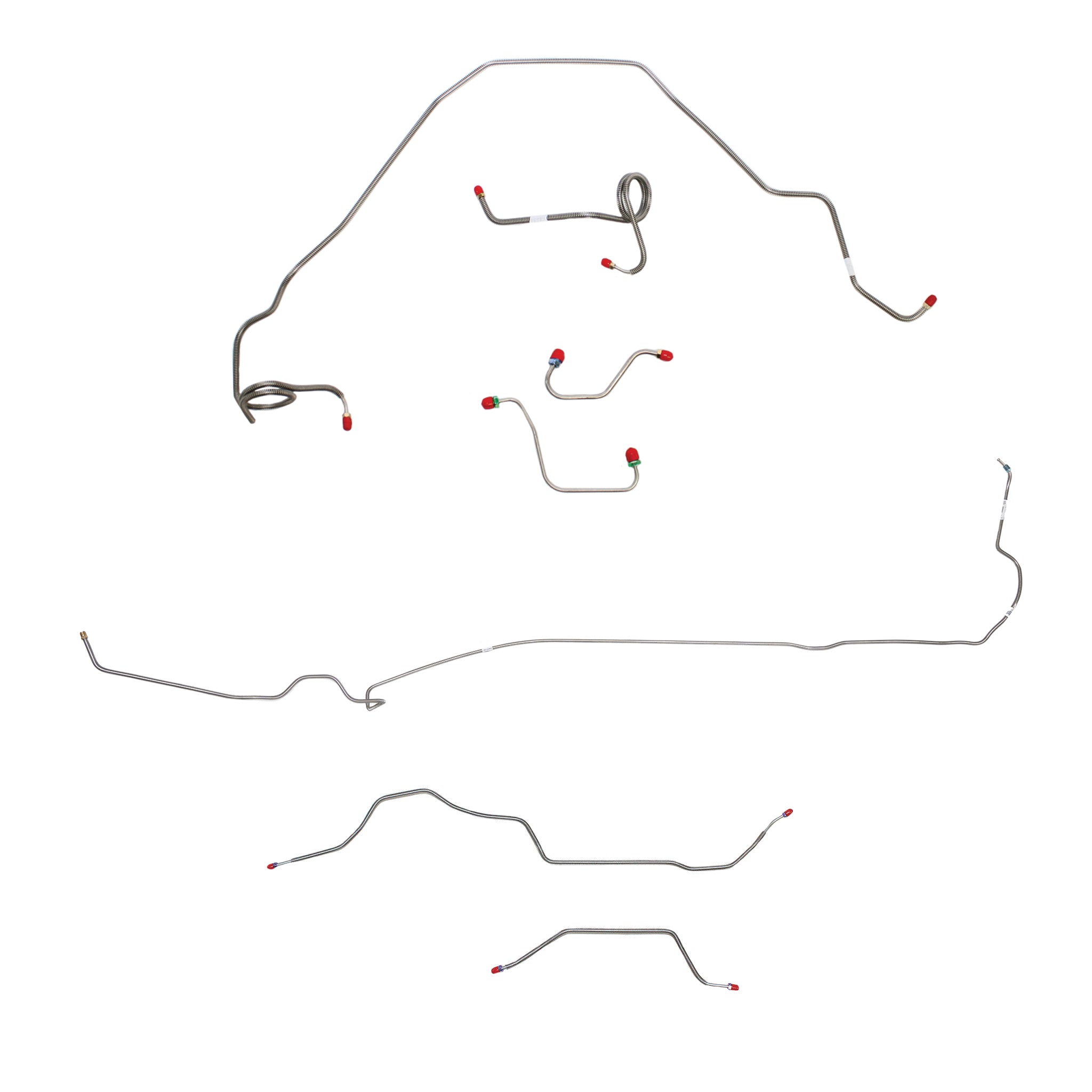 1978-80 Pontiac Firebird, w/ Power Disc, Stanard Rear Suspension; Complete Brake Line Kit; Stainless - SSTubes