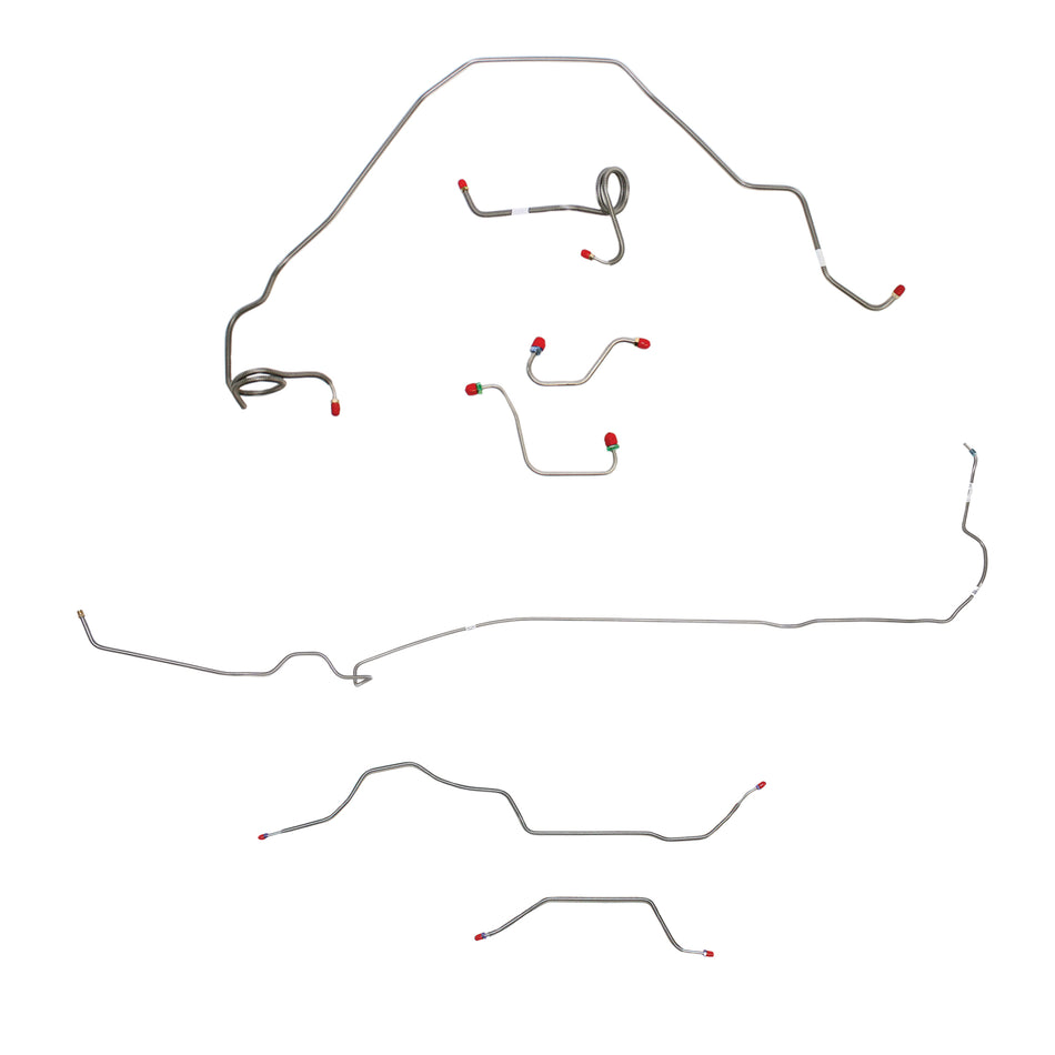 1978-80 Pontiac Firebird, w/ Power Disc, Stanard Rear Suspension; Complete Brake Line Kit; Stainless - SSTubes