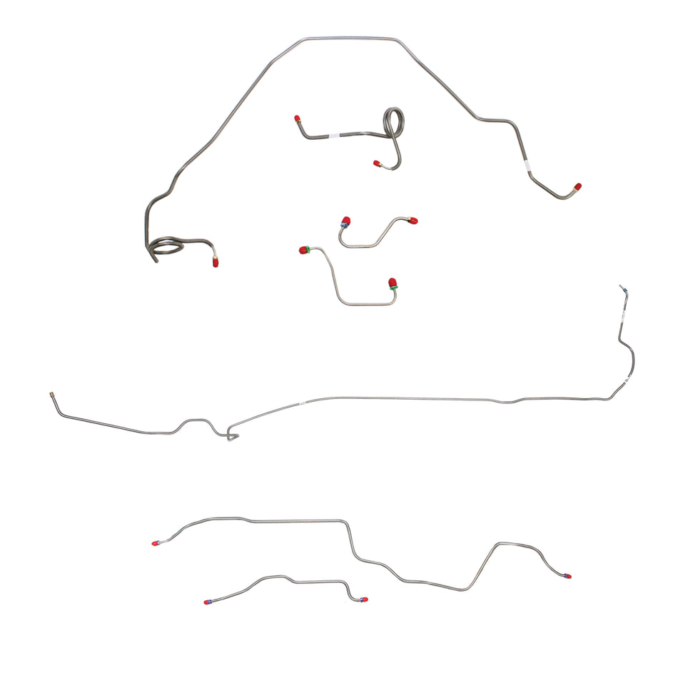 1978-80 Pontiac Firebird, w/ Power Disc, F-41 Rear Suspension; Complete Brake Line Kit; Stainless - SSTubes