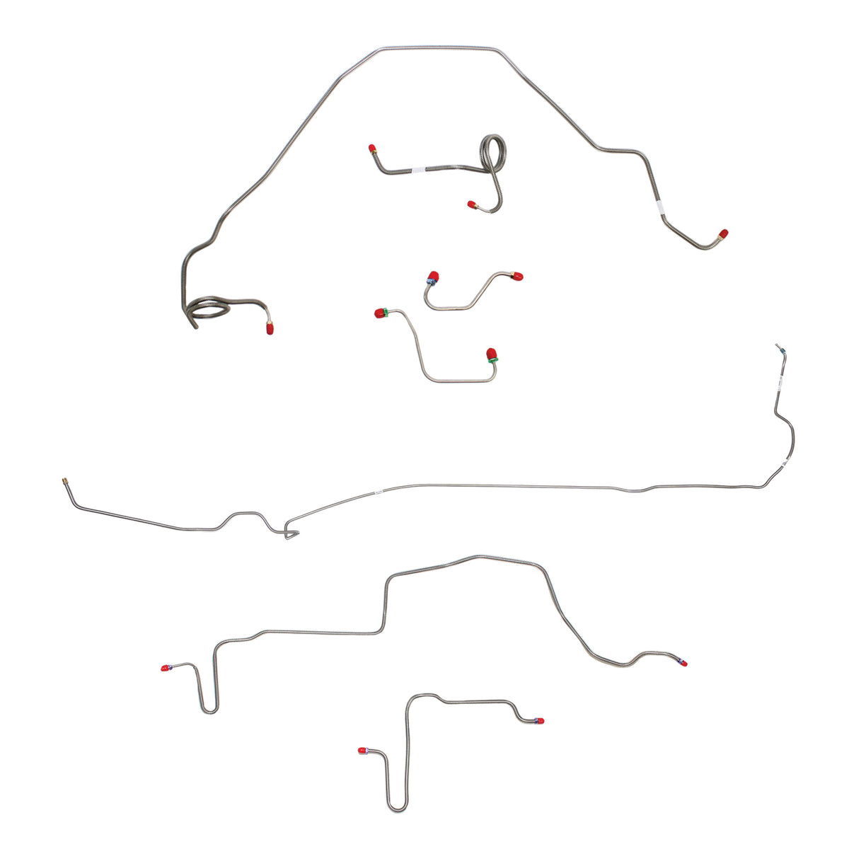 1979-80 Pontiac Firebird, w/ Power Disc, Rear Disc; Complete Brake Line Kit; Stainless - SSTubes