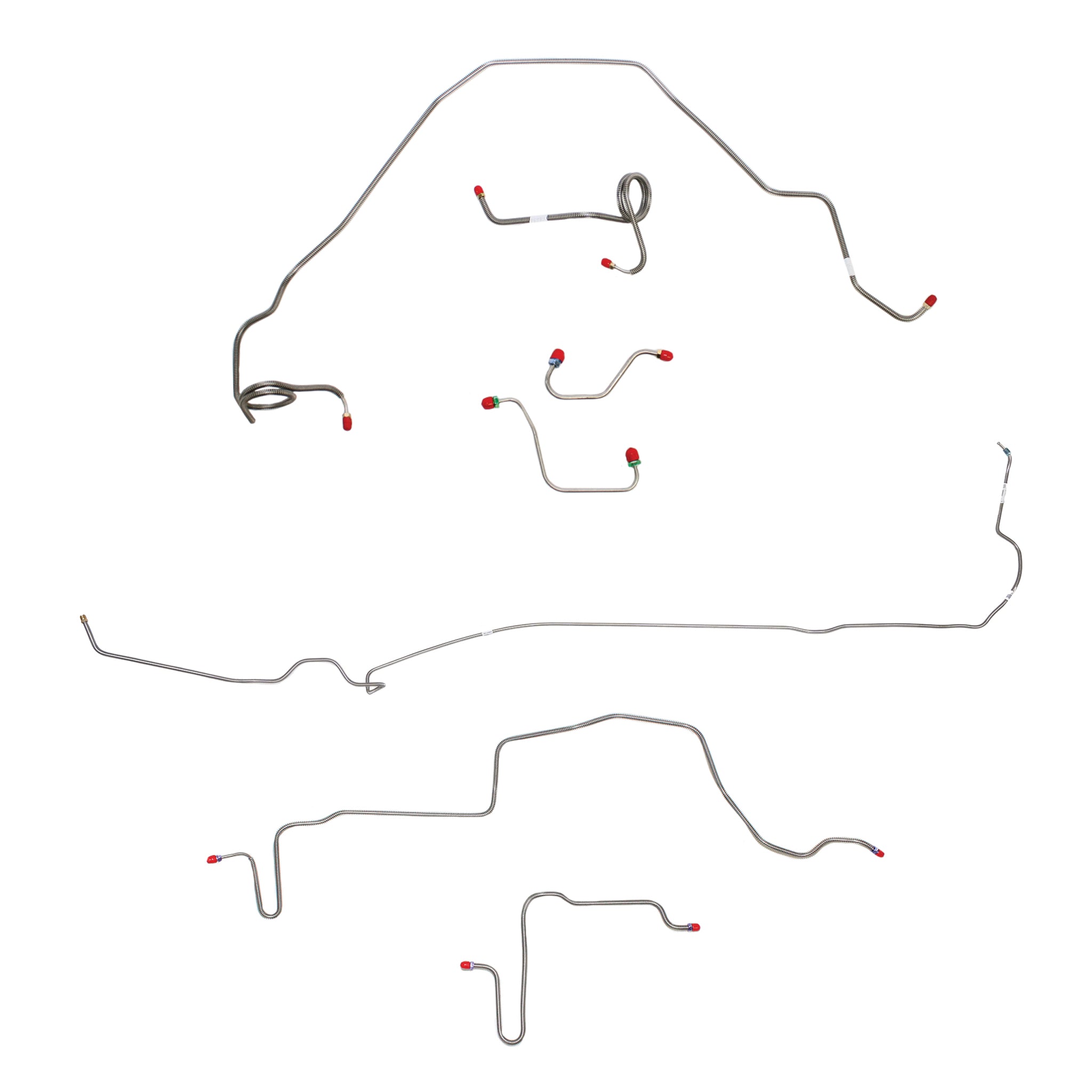 1979-80 Pontiac Firebird, w/ Power Disc, Rear Disc; Complete Brake Line Kit; Stainless - SSTubes