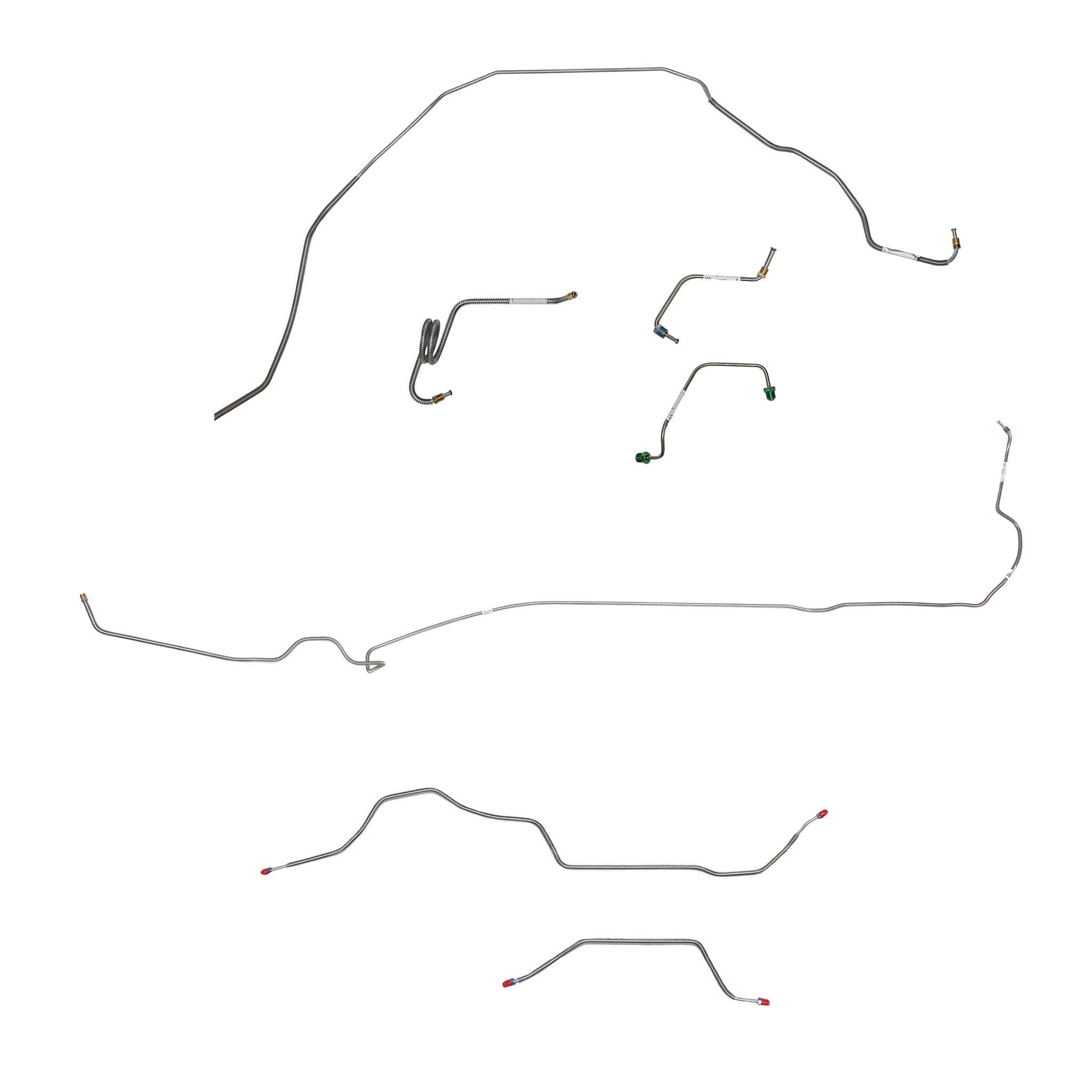 1981 Pontiac Firebird, w/ Power Disc, Standard Rear Suspension; Complete Brake Line Kit; Stainless - SSTubes