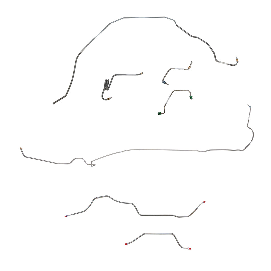 1981 Pontiac Firebird, w/ Power Disc, Standard Rear Suspension; Complete Brake Line Kit; Stainless - SSTubes