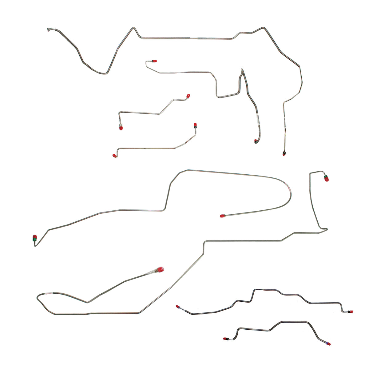 1998-02 Pontiac Firebird, w/o Traction Control; Complete Brake Line Kit; Stainless - SSTubes